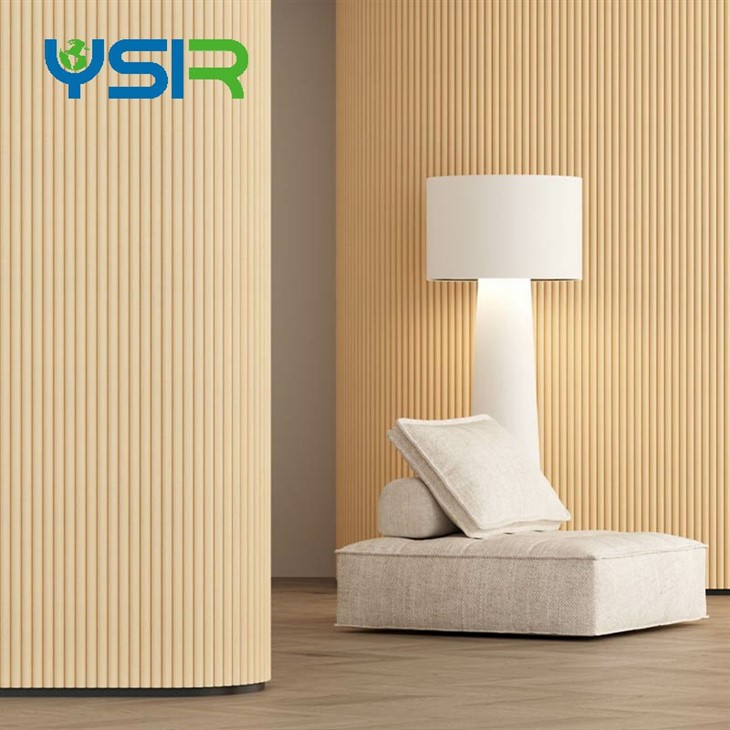 Panel Tambour Bilah Kayu Bulat Fleksibel